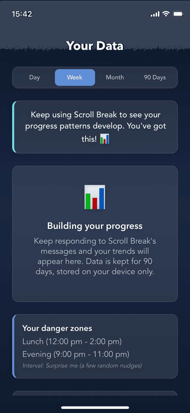 Scroll Break stats screen
